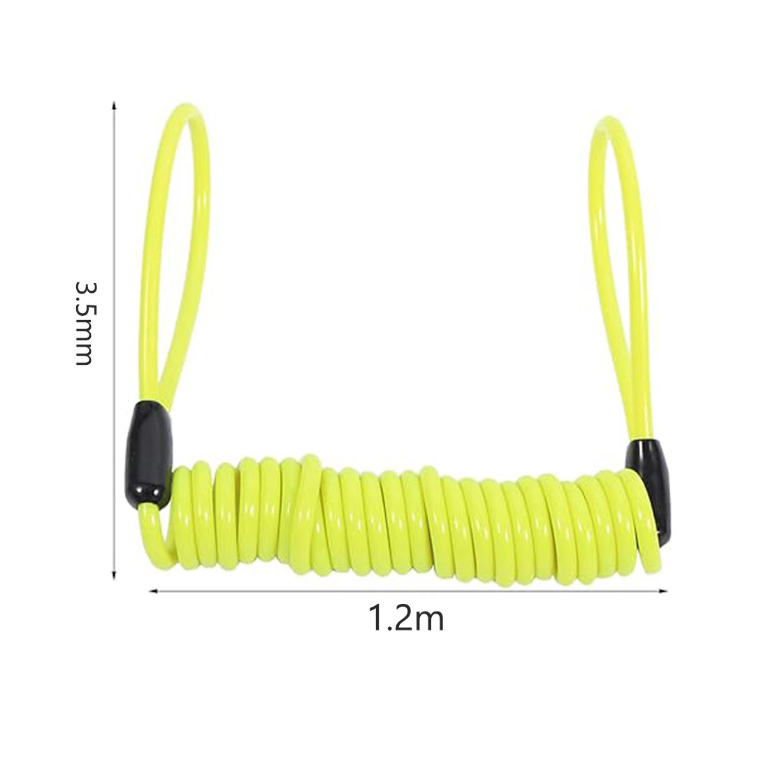 Knmaster Motosiklet Disk Kilidi Hatırlatıcı Kablo Kırmızı / Neon Sarı