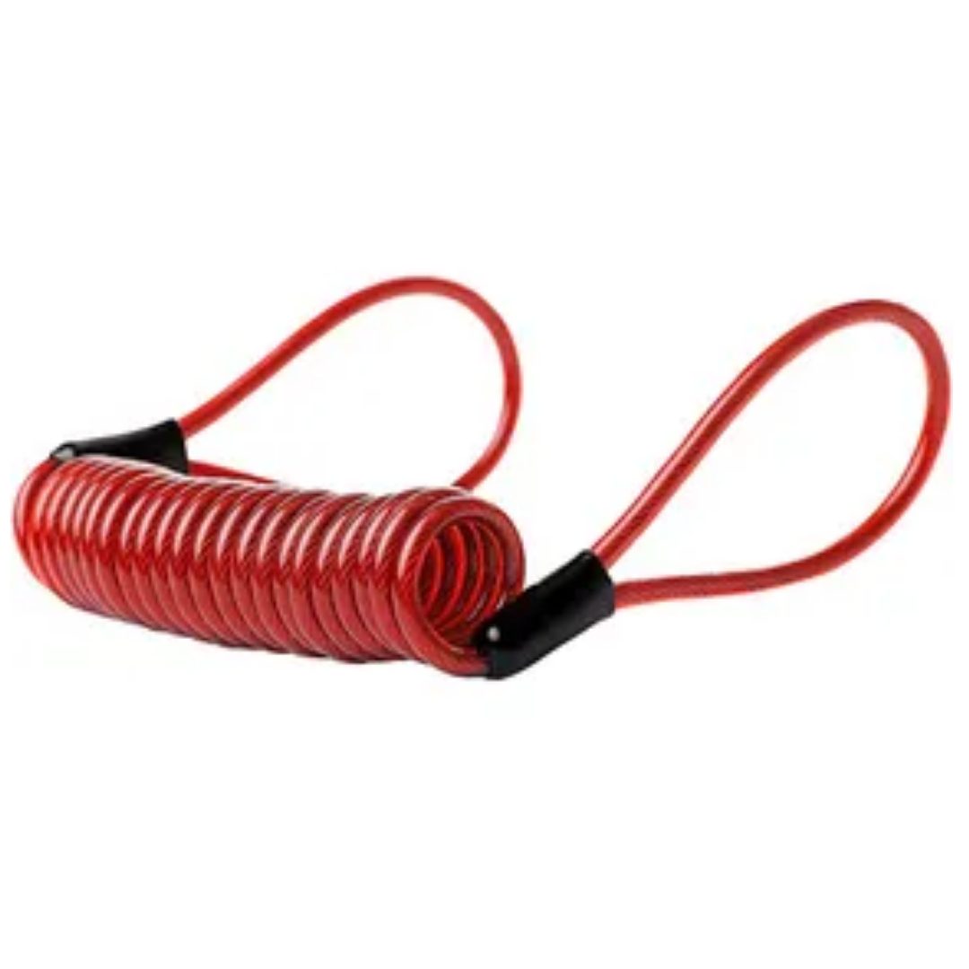 Knmaster Motosiklet Disk Kilidi Hatırlatıcı Kablo Kırmızı / Neon Sarı