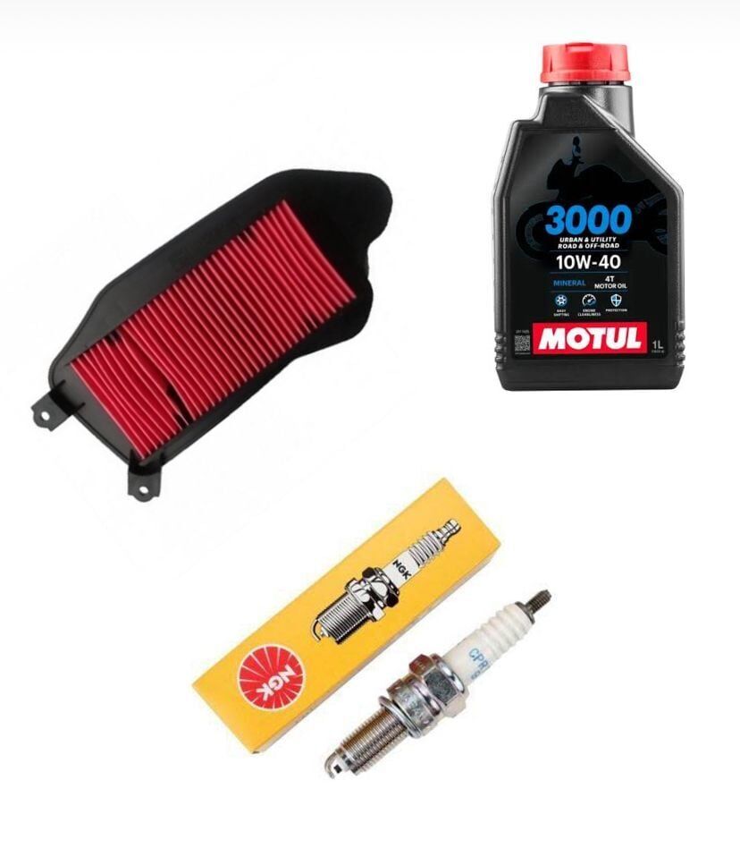 MOTO GUSTO Rmg Moto Gusto Santa 125 Bakım Seti Hava Filtresi - Ngk Buji - Motul 3000 10w40 Yağ MOTO GUSTO Rmg Moto Gusto Santa 125 Bakım Seti Hava Filtresi - Ngk Buji - Motul 3000 10w40 Yağ