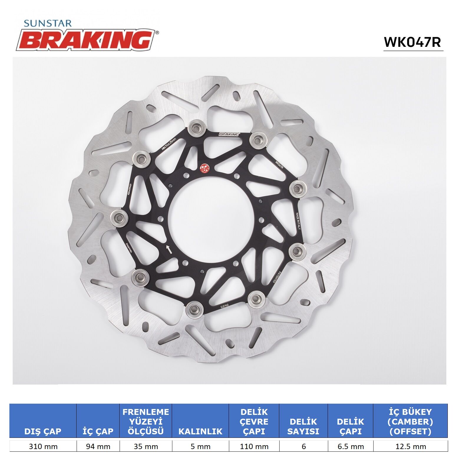 HONDA Honda CTX 1300 ABS HONDA CBR 600 RR / CB 1000 R DALGALI ÖN PERFORMANS FREN DİSKİ (SAĞ) HONDA Honda CTX 1300 ABS HONDA CBR 600 RR / CB 1000 R DALGALI ÖN PERFORMANS FREN DİSKİ (SAĞ)