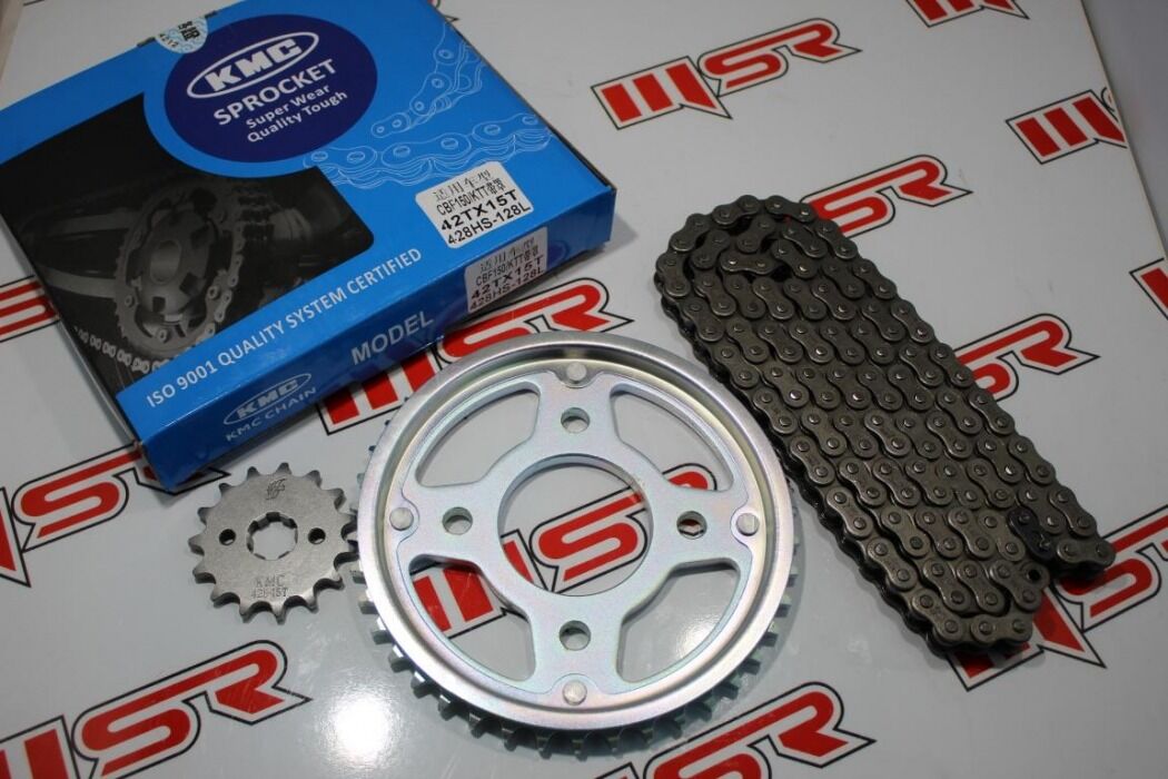 HONDA Honda Cbf 150 Dişli Seti 15t 42t 428hx128l Bakla Kmc HONDA Honda Cbf 150 Dişli Seti 15t 42t 428hx128l Bakla Kmc