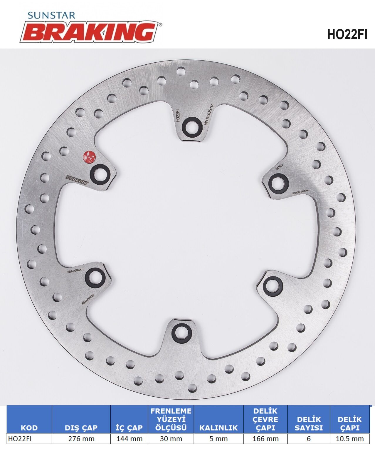 HONDA Honda CBR 125 R YUVARLAK FREN DİSKİ HONDA Honda CBR 125 R YUVARLAK FREN DİSKİ