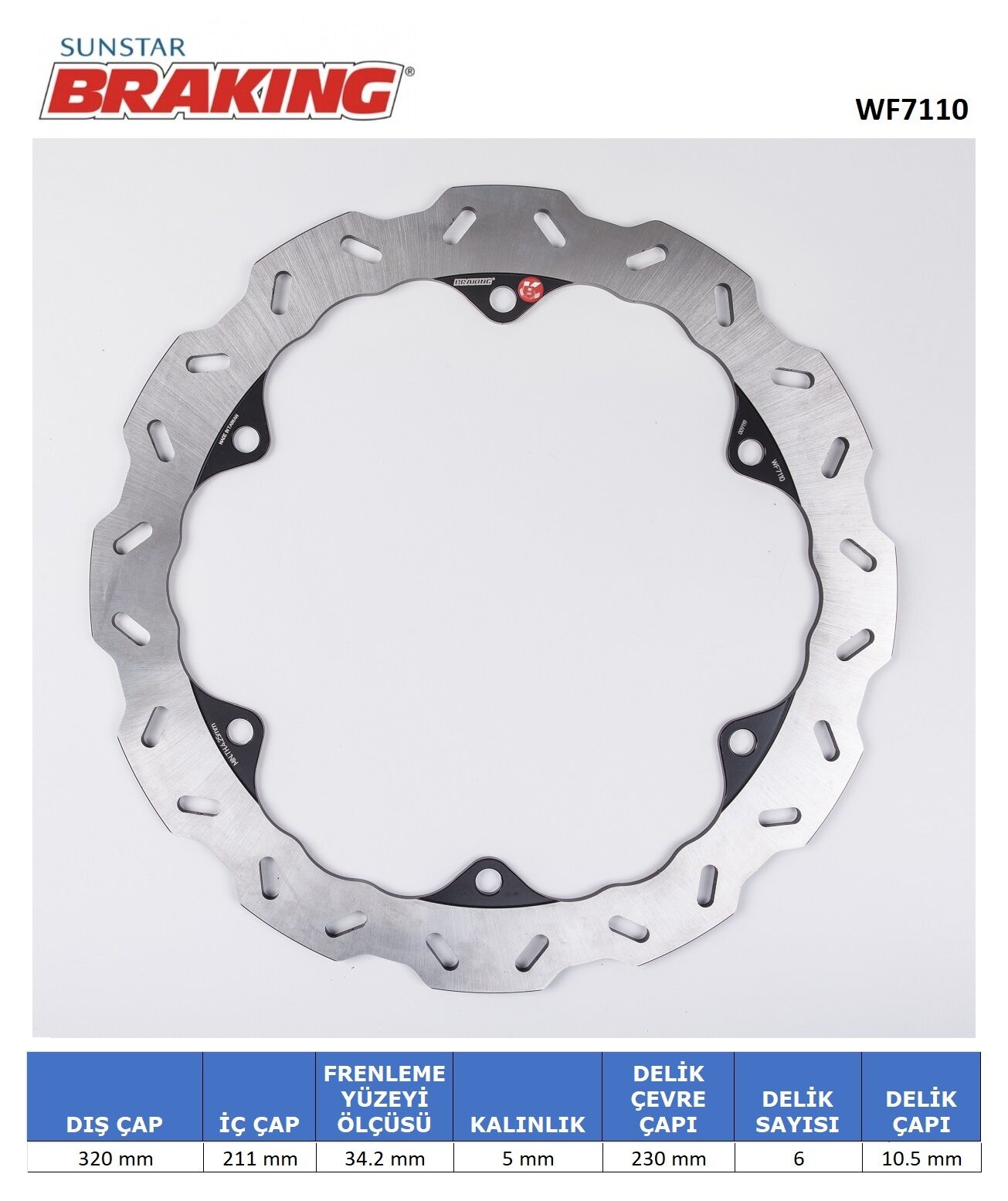 Honda CB 500 F HONDA CB 500F / CBR 500 R / CB 650 F / CBR 650 F DALGALI ÖN FREN DİSKİ