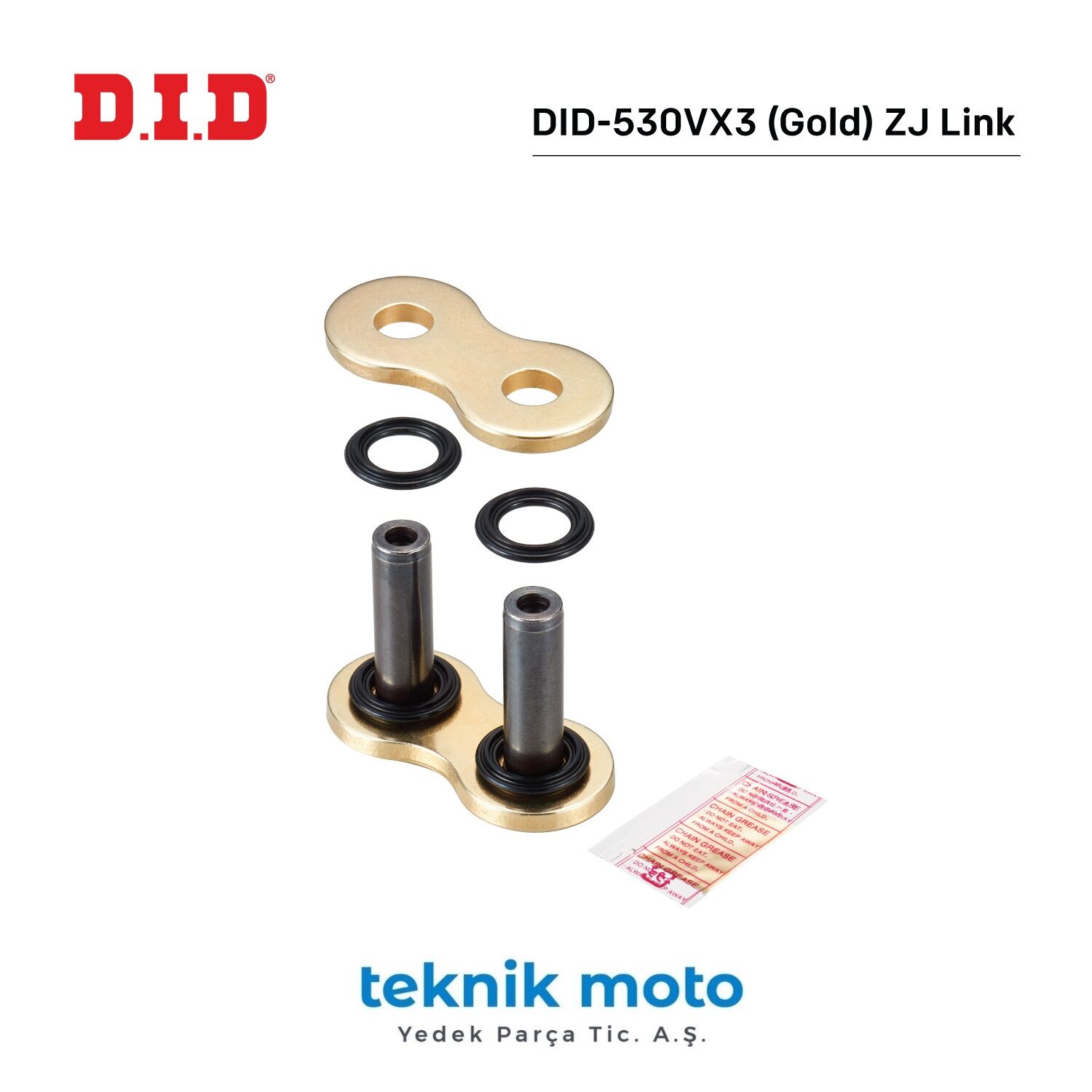 Honda VFR 800 DID-530VX3 (GOLD) Z J BİRLEŞTİRİCİ BAKLA