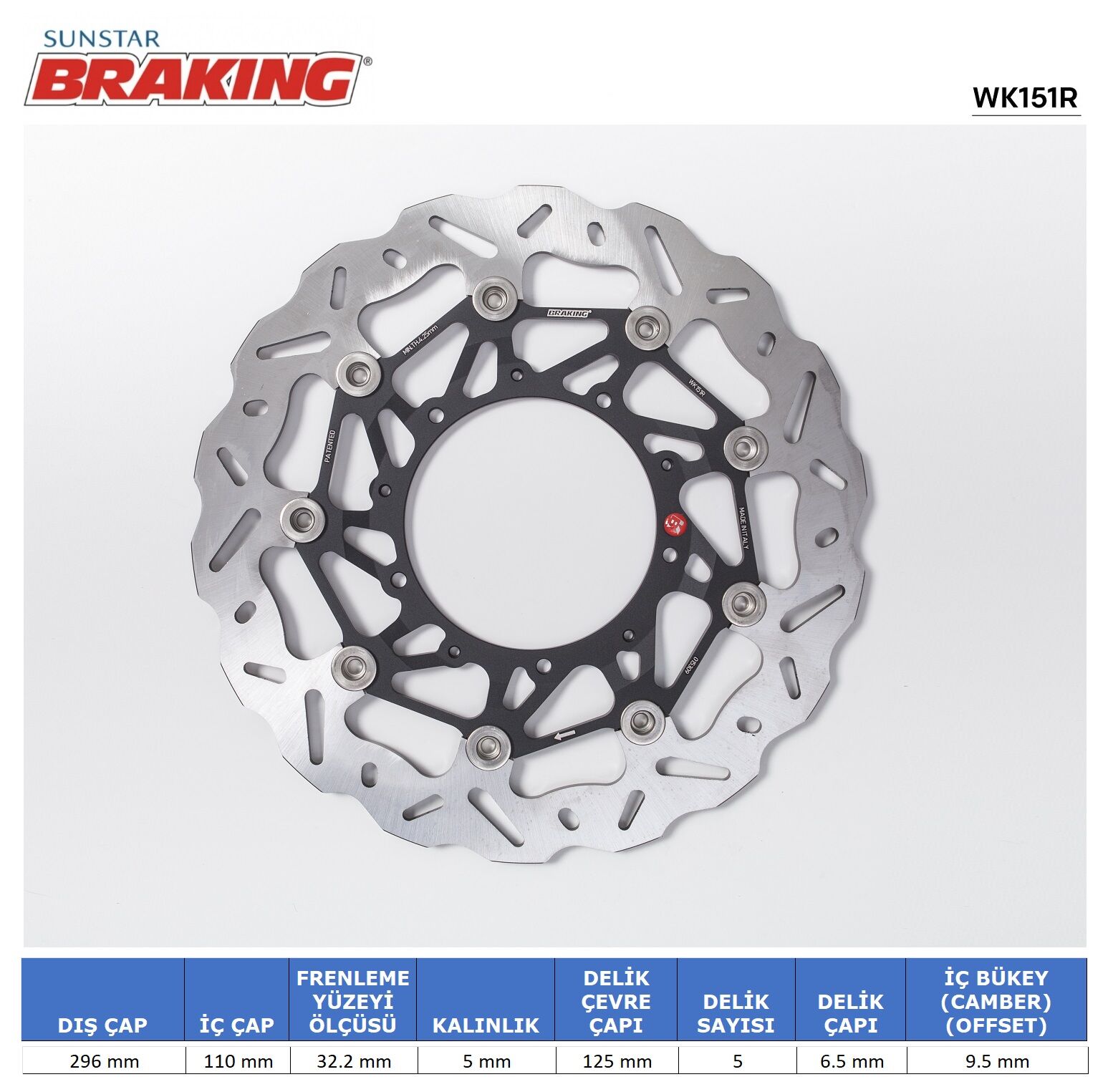 HONDA Honda X 750 ADV HONDA X-ADV 750 DALGALI ÖN PERFORMANS FREN DİSKİ (SAĞ) HONDA Honda X 750 ADV HONDA X-ADV 750 DALGALI ÖN PERFORMANS FREN DİSKİ (SAĞ)