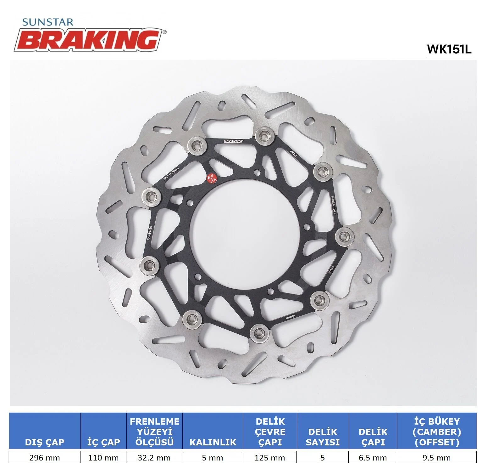 HONDA Honda X 750 ADV HONDA X-ADV 750 DALGALI ÖN PERFORMANS FREN DİSKİ (SOL) HONDA Honda X 750 ADV HONDA X-ADV 750 DALGALI ÖN PERFORMANS FREN DİSKİ (SOL)