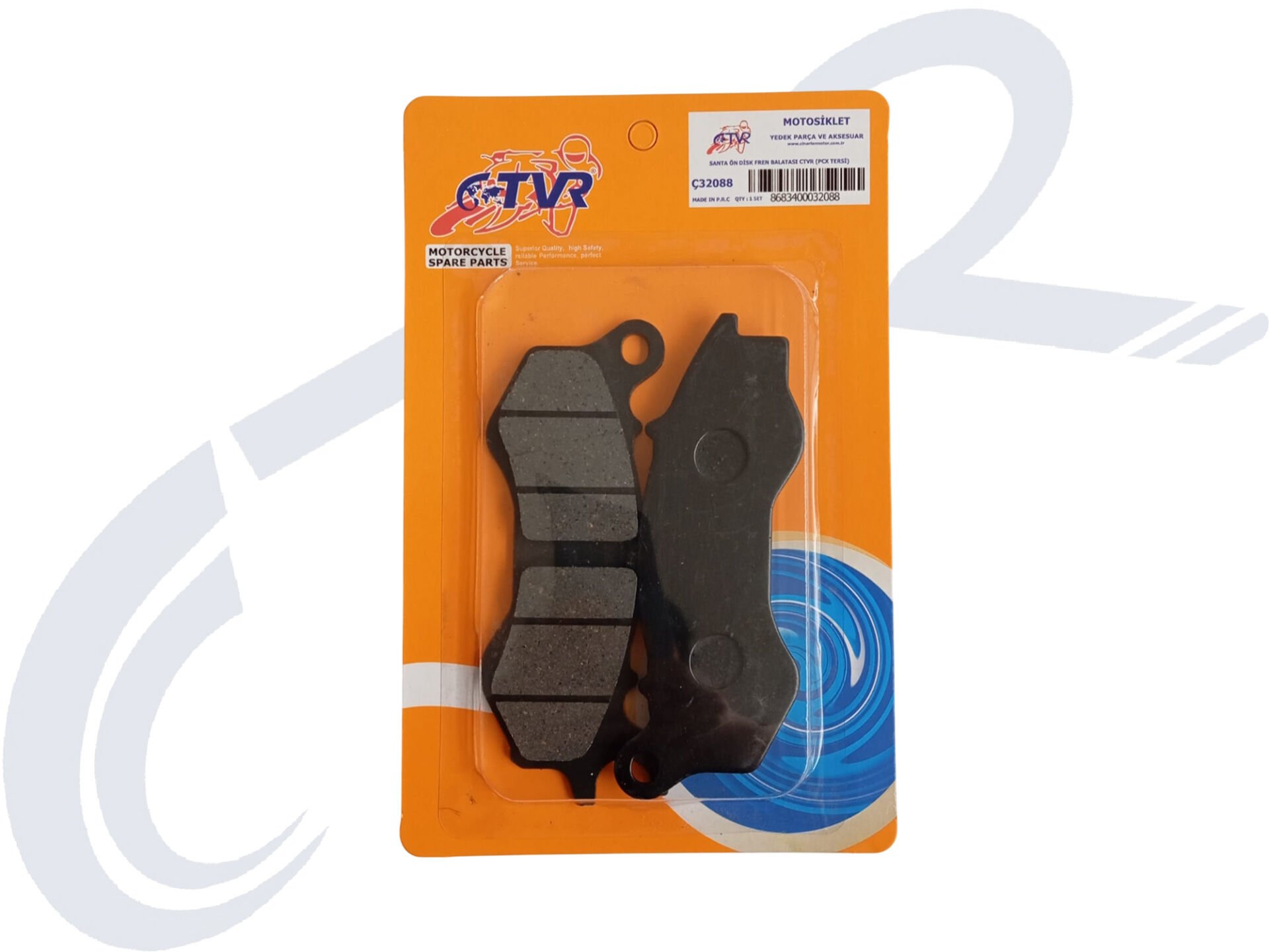 SANTA ÖN DİSK FREN BALATASI CTVR ( PCX TERSİ ) SANTA ÖN DİSK FREN BALATASI CTVR ( PCX TERSİ )