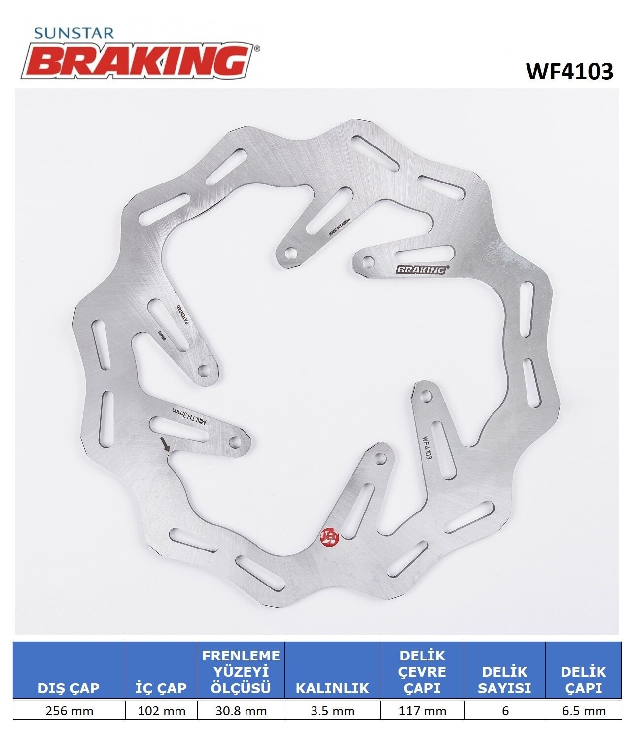 HONDA Honda CRF 250 L HONDA CRF 250 L DALGALI ÖN FREN DİSKİ HONDA Honda CRF 250 L HONDA CRF 250 L DALGALI ÖN FREN DİSKİ