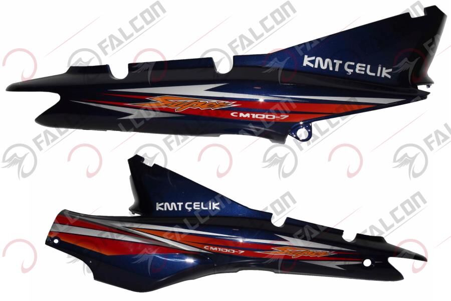FALCON Falcon Kmt Çelik 100 Arka Karenaj Sağ Sol Mavi Takım