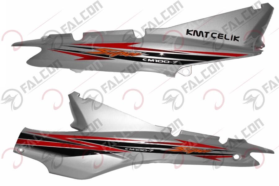 FALCON Falcon Kmt Çelik 100 Arka Karenaj Sağ Sol Gri Takım