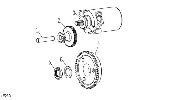 YUKİ YUKİ HAMMER 125 MARŞ MOTORU