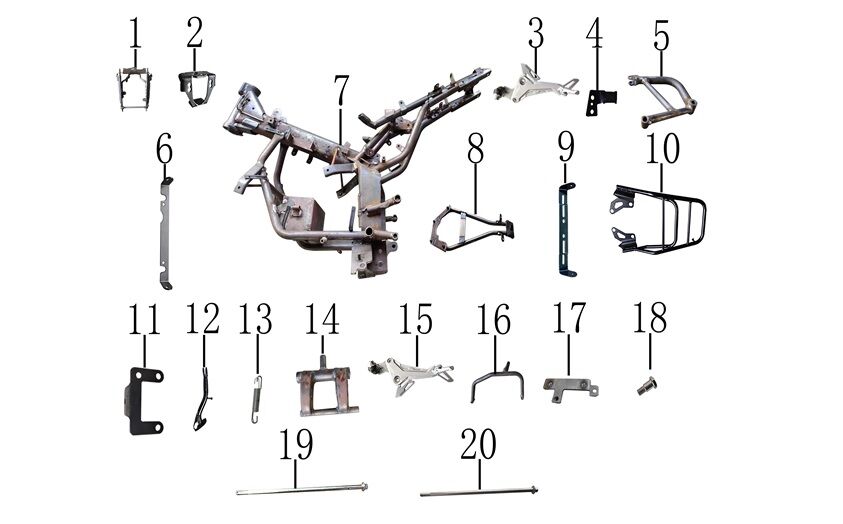 YUKİ YUKİ HAMMER 125 ARKA JANT BRAKETİ SAĞ YUKİ YUKİ HAMMER 125 ARKA JANT BRAKETİ SAĞ