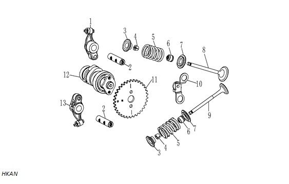 YUKİ YUKİ HAMMER 125 EKSANTRİK MİLİ YUKİ YUKİ HAMMER 125 EKSANTRİK MİLİ