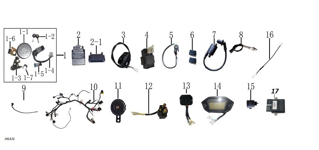YUKİ YUKİ HAMMER 50 CDI BEYİN ECU TEK SOKET