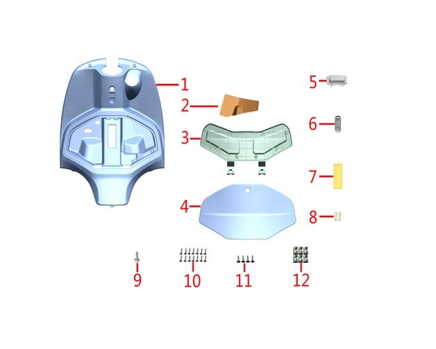TORPİDO KAPAK İÇ ( RİSOTTO 50cc-125cc )