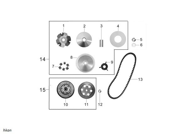 DEBRİYAJ BALATASI SET ( RİSOTTO 50 ) DEBRİYAJ BALATASI SET ( RİSOTTO 50 )