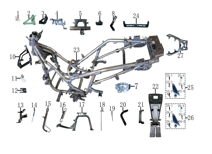 BEYİN BRAKETİ ( X WAY 125 )