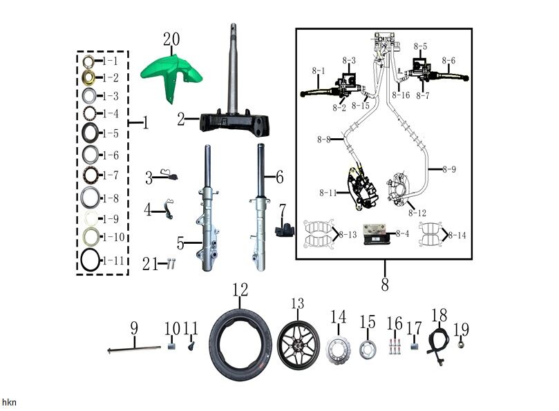 ÖN JANT ( X WAY 125 ) ÖN JANT ( X WAY 125 )