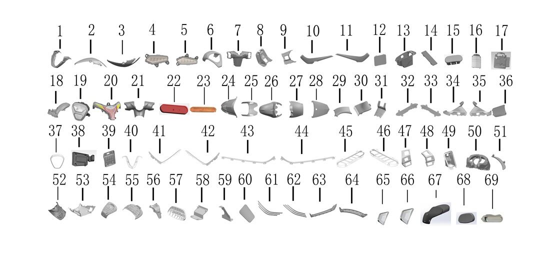 YUKİ YUKİ GELATO 150 ARKA ÇAMURLUK SOL PLS