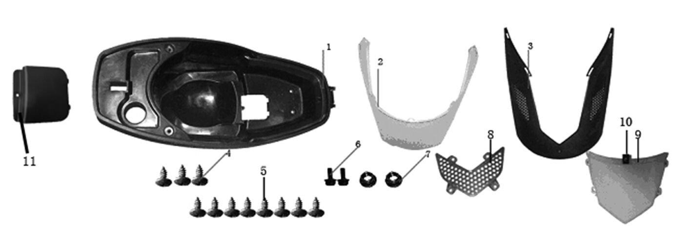 YUKİ YUKİ JUMBO SELE ALTI ÖN ÜÇGEN PARÇA SİYAH