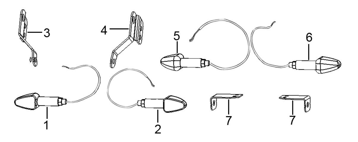 YUKİ YUKİ YK250GY-7 ÖN SİNYAL SOL