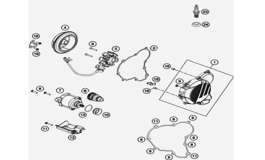 YUKİ DIRTY PAWS Z300 STATÖR KAPAK CONTASI