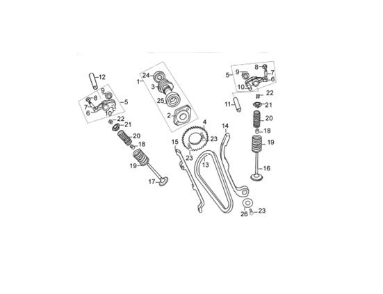 YUKİ GP-2 TARO 125 R EKSANTRİK MİLİ
